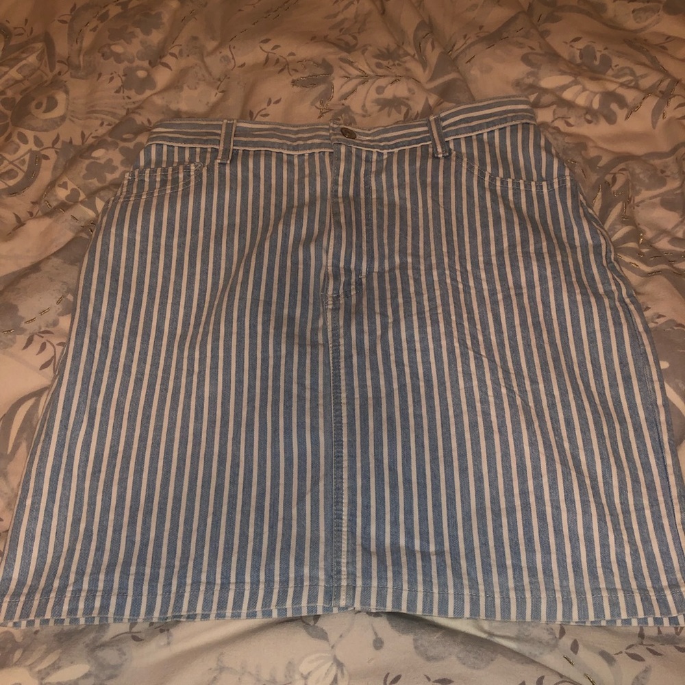 Vintage denim stripped Lee skirt